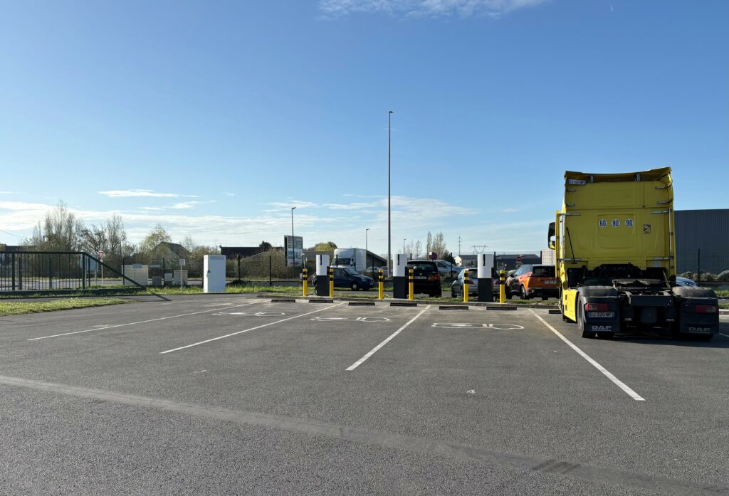 borne recharge camion