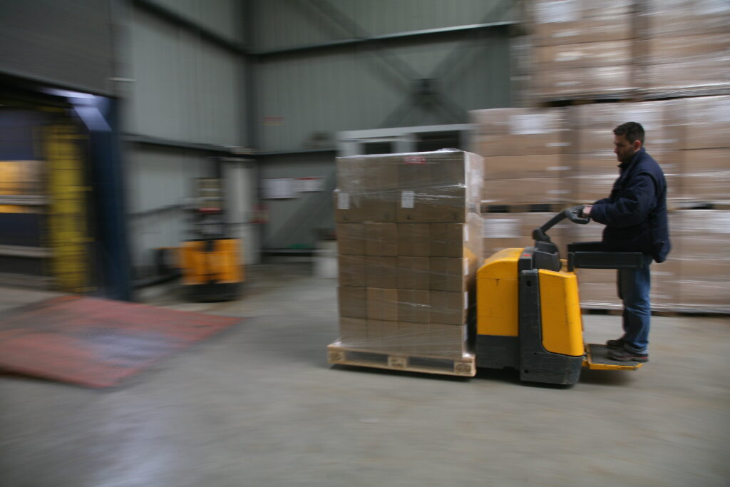 taille palette transport logistique